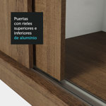 Placard Madesa Nobre Ropero Con 3 Puertas Corredizas 170X205X51