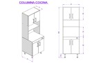 COLUMNA COCINA (4 PUERTAS) EXPRESS BLANCO MELAMINA