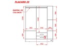 PLACARD 25 EXPRESS CAOBA REVESTIDO (CM)