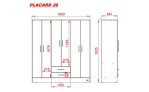 PLACARD 26 EXPRESS CAOBA REVESTIDO (CM)