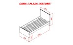 CAMA 1 PLAZA  NATURE VENEZIA-VENEZIA (S/CARRO CAMA)