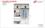 PLACARD DAKAR 2 PTAS CORREDIZAS 1.40 MTS. VENEZIA