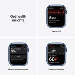Estuche de aluminio azul para reloj inteligente Apple Watch Series 7 GPS, 41 mm, reacondicionado