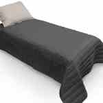 Colcha-Cubrecama Quilt Twin Size Color Gris Oscuro