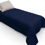 Colcha-Cubrecama Quilt Queen Size Color Azul Marino