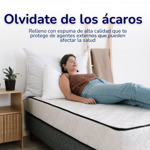 Sommier Y Colchón 1 Plaza 80cm X 190cm Espuma Alta Densidad 80KG Emma Estelar