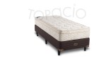 Sommier y Colchón Topacio Marfil Euro Pillow 100x190x58 (1 ½ Plaza)