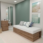 BOX BENETHON 1 PL 80 X 190 - GREI (NEBRASKA GRIS)           