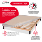 Sommier en caja Zafiro de 1 plaza 80x190