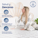 Colchon Y Sommier Nilo Estelar 2 Plazas 140 x 190 Espuma Firme Soporta p/persona 100kg