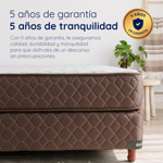 Colchon Y Sommier Nilo Estelar 2 Plazas 140 x 190 Espuma Firme Soporta p/persona 100kg