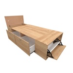 BOX BENETHON 1 PL  80 X 190 -  BAMBU (NEBRASKA NAT)         