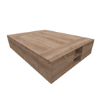 BOX BENETHON 2 PL 1.40 - GREI (NEBRASKA GRIS)               