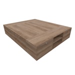 BOX BENETHON 2 PL  QUEEN 160 X 200 -  GREI (NEBRASKA GRIS)  