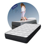 Colchón Gamma Espuma 1 Plaza Alta Densidad Soporte 80KG 80x190