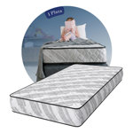 Colchon Gamma Espuma 1 Plaza y Media Alta Densidad Soporte 80 kg 100x190x20