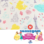 Colchón Suavegom Infantil Princesas  1 Plaza + Almohada