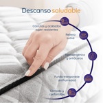 Colchón 1 Plaza Espuma Alta Densidad Estelar Nova 80x190  +  1 Almohada de Regalo