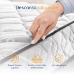 Colchón 2 Plazas Espuma Alta Densidad  Estelar Nova 140X190 + 2 Almohadas de Regalo 