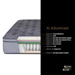 Sommier y colchón de resortes King Size King Koil XL Advanced World Luxury 180x200