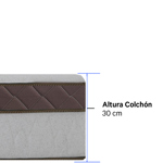 Colchón Titanium Espuma Densidad 60 Kg- King 200x200x30 cm