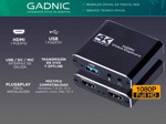 Tarjeta de Captura de Audio y Video Portátil 4K USB 3.0 1080P 60fps PC Streaming PS