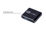 Tarjeta de Captura de Audio y Video Portátil 4K USB 3.0 1080P 60fps PC Streaming PS