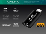 Capturador de Audio y Video HDMI USB 3.0 2.0 4K PC PS 1080P