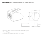 Smasher para Hamburguesa - La Planchetta