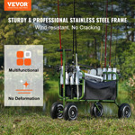 Carrito De Pesca De Playa Vevor Versátil Y Plegable Con Rued