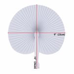 Abanicos de papel plegables Bestage, 60 unidades, color blanco, para bodas