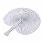 Abanicos de papel plegables Bestage, 60 unidades, color blanco, para bodas