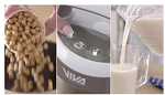 Máquina de leche vegana Vegan Revolution hace leche a partir de frutos secos, color gris