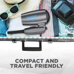 Conair 1875 Watt Compact Dual Voltage Travel Secador de Pelo con Asa Plegable