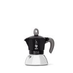 Moka Pot Bialetti Moka Induction 2 tazas de café espresso de 90 ml, color negro