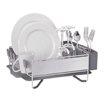 Escurreplatos compacto de acero inoxidable KitchenAid, gris 