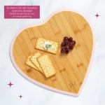 Tabla de charcutería y juego para servir Paris Hilton de 6 piezas, color rosa