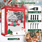 Papá Noel inflable navideño de 12 pies con luces LED para exteriores