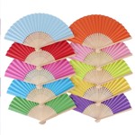 Abanico Plegable Decorativo Color Caramelo Black