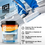 Membrana Liquida Color Amarillo Elastomerica Techos y Muros Gioluce