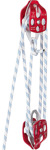 Bloque De Polea Doble Vevor Con Cuerda Trenzada 30-35kn Para