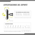 Soporte Para Tv 32 40 42 43 Brazo Movil Tagwood HSTV05T