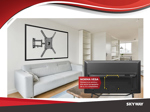 Soporte Tv Led Lcd Smart - Doble Brazo Móvil 17 a 55 Pulgadas (Reforzado) - ST2 - SKYWAY