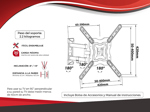 Soporte Tv Led Lcd Smart - Doble Brazo Móvil 17 a 55 Pulgadas (Reforzado) - ST2 - SKYWAY