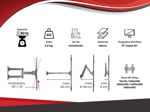 Soporte Tv Led Lcd Smart - Doble Brazo Móvil 17 a 55 Pulgadas (Reforzado) - ST2 - SKYWAY