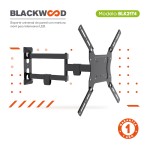 Soporte Tv 14 26 32 40 42 43 49 50 55 Brazo Movil Blackwood BLK21T4