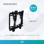 Soporte Tv /Monitor De Pared Nictom SP02 14 A 42 Pulgadas Inclinable