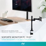 Soporte Tv / Monitor de Mesa Nictom SM02 19" a 27" Giro 360°