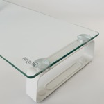 Soporte base elevador de monitor de vidrio templado para escritorio NISUTA - NSSOTVME