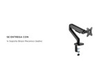 Brazo De Monitor Mecanico Gadnic Para Escritorio Soporte